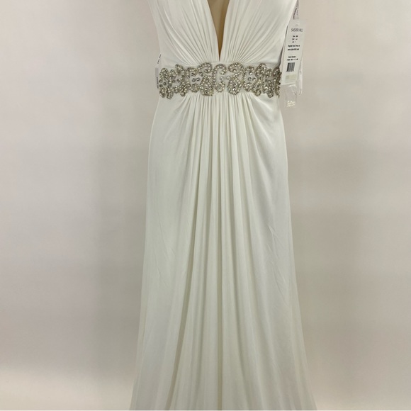 NWT Sherri Hill Beaded Gown - Picture 4 of 16